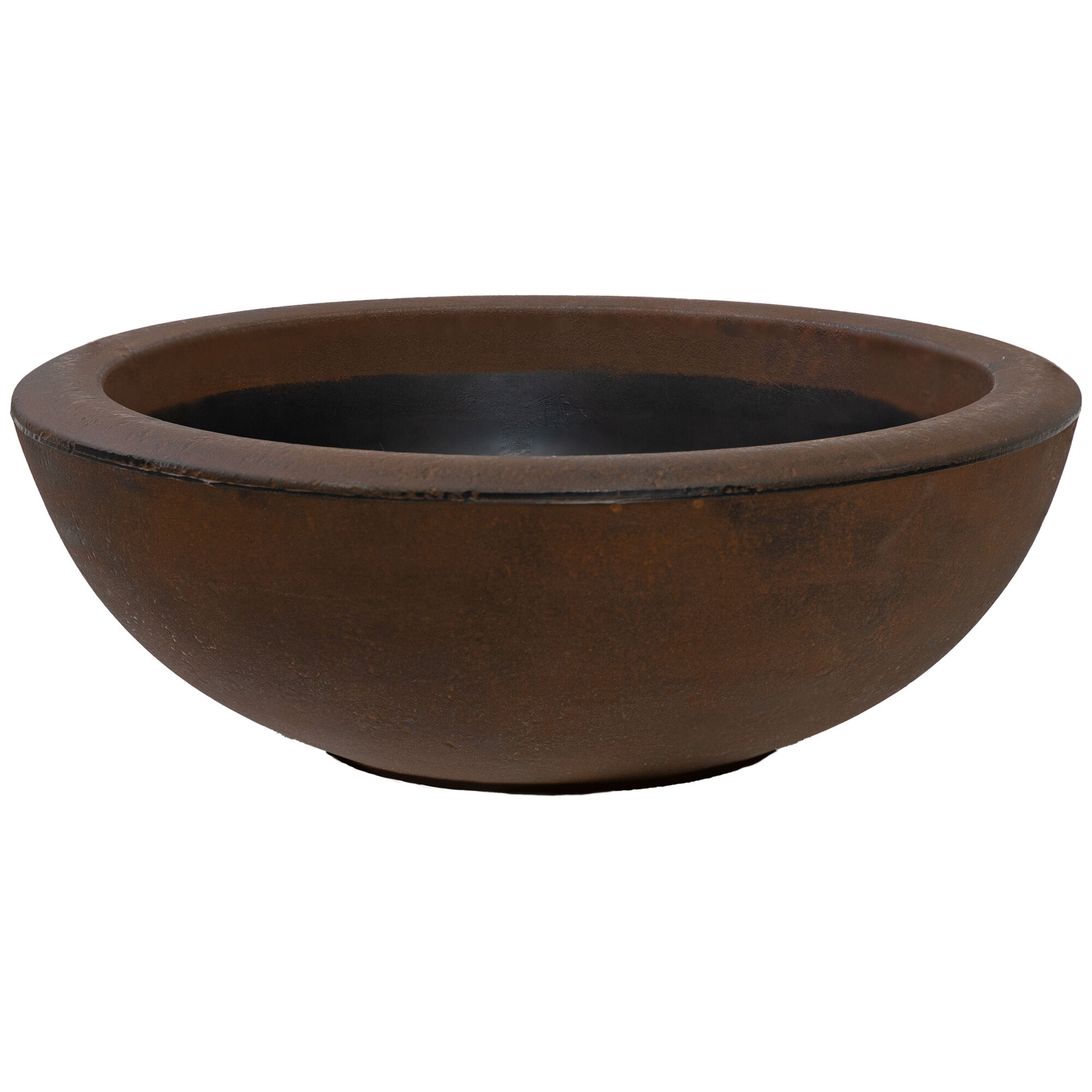 Sunnydaze Decor Weather-Resistant Polyresin Double-Walled Percival Outdoor Flower Pot Planter — 20.75in., Rust, Model# DG-956